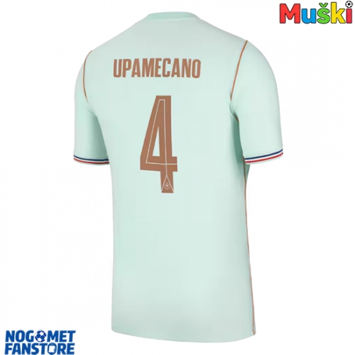 Francuska Dayot Upamecano #4 Gostujuci Dres SP 2026 Kratak Rukav